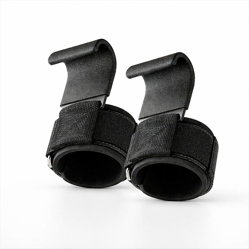 Hook Grips para Musculação com Munhequeira